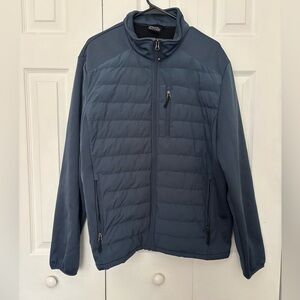 32 Degrees Men's Blue Puffer Jacket